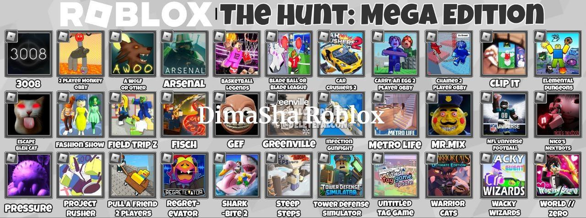 Все игры, которые приняли участие в The Hunt: Mega Edition