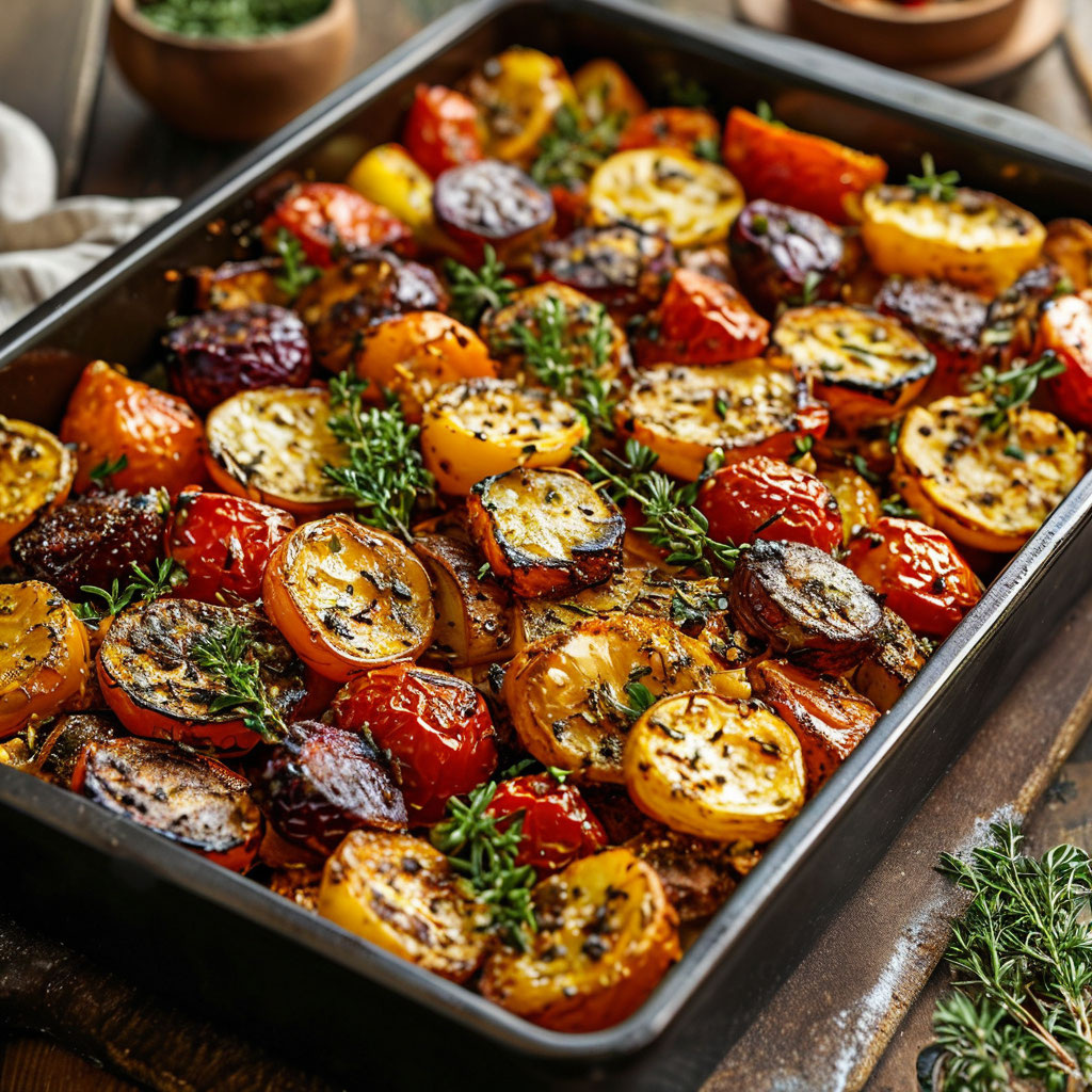 Запеченные овощи с пряностями
