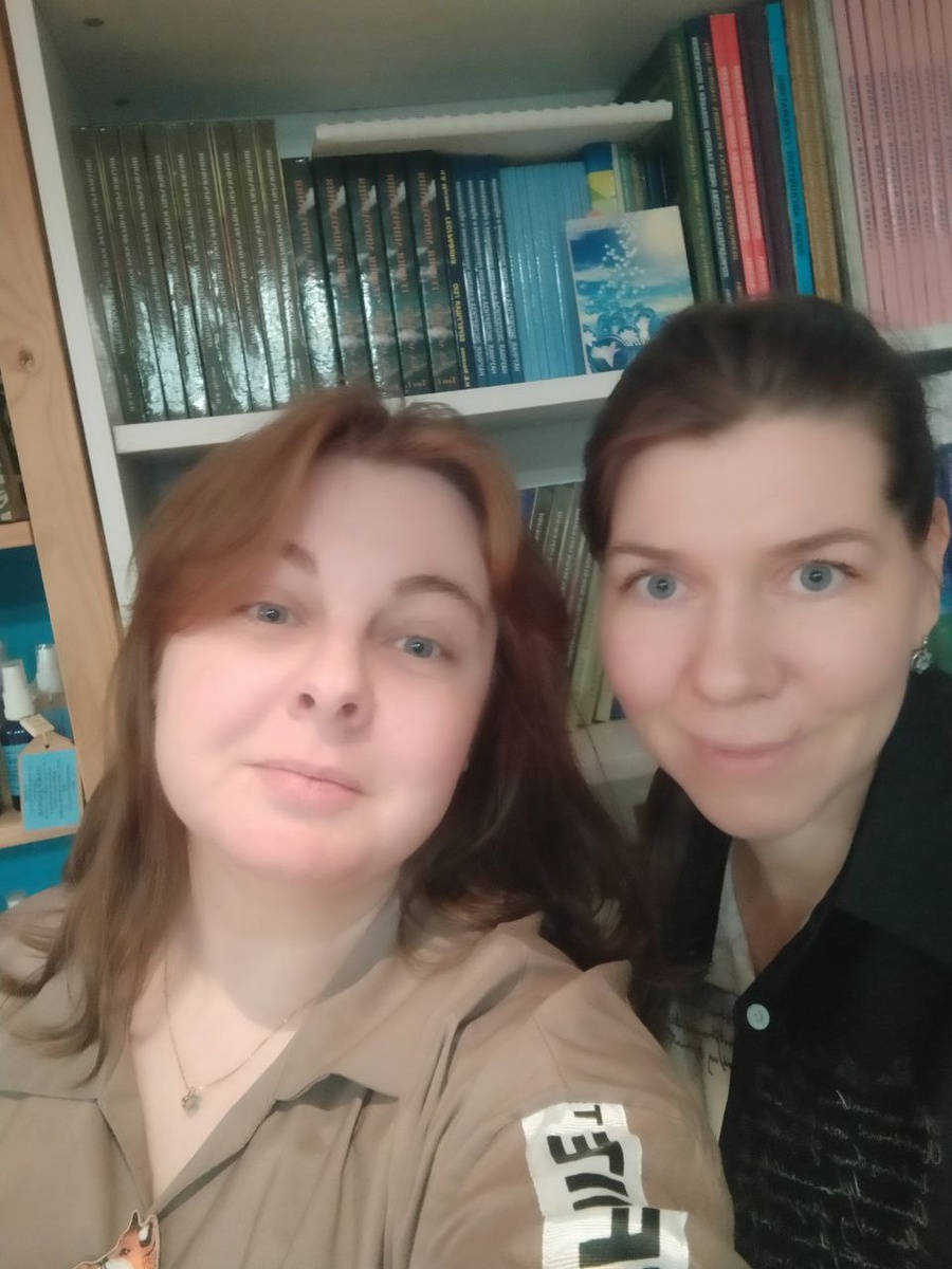 Слева я, справа Марина