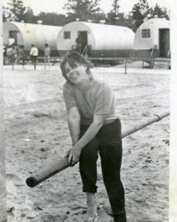 Татьяна Богатко на турслете, Пякопуровская база отдыха, 1986 год