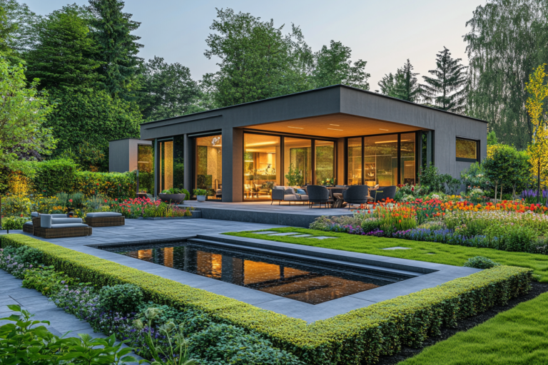    ландшафтный дизайн, вокруг дома Ёхаус