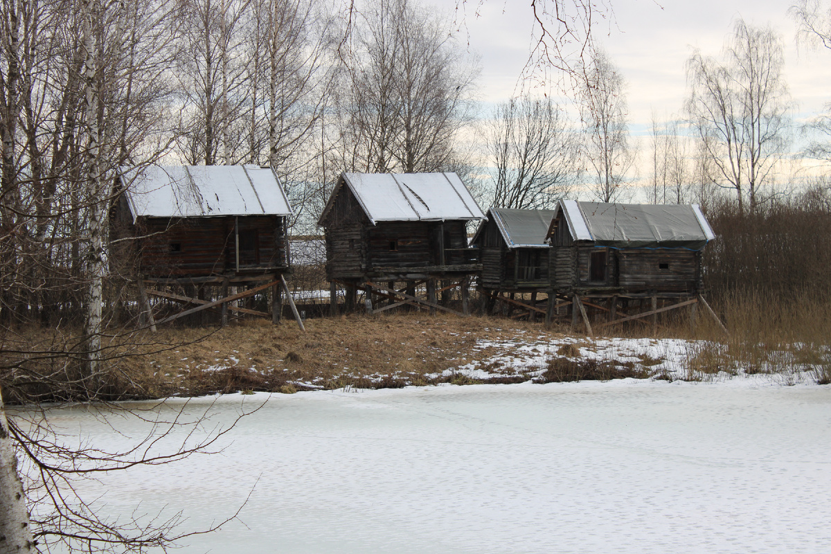 Бани из деревни Ведерки в Костромской слободе. Фото автора