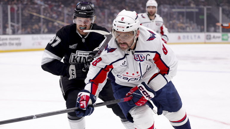    Форвард «Вашингтона» Александр Овечкин в матче против «Лос-Анджелеса» (0:3) 14 марта.Imagn Images USA Today Sports