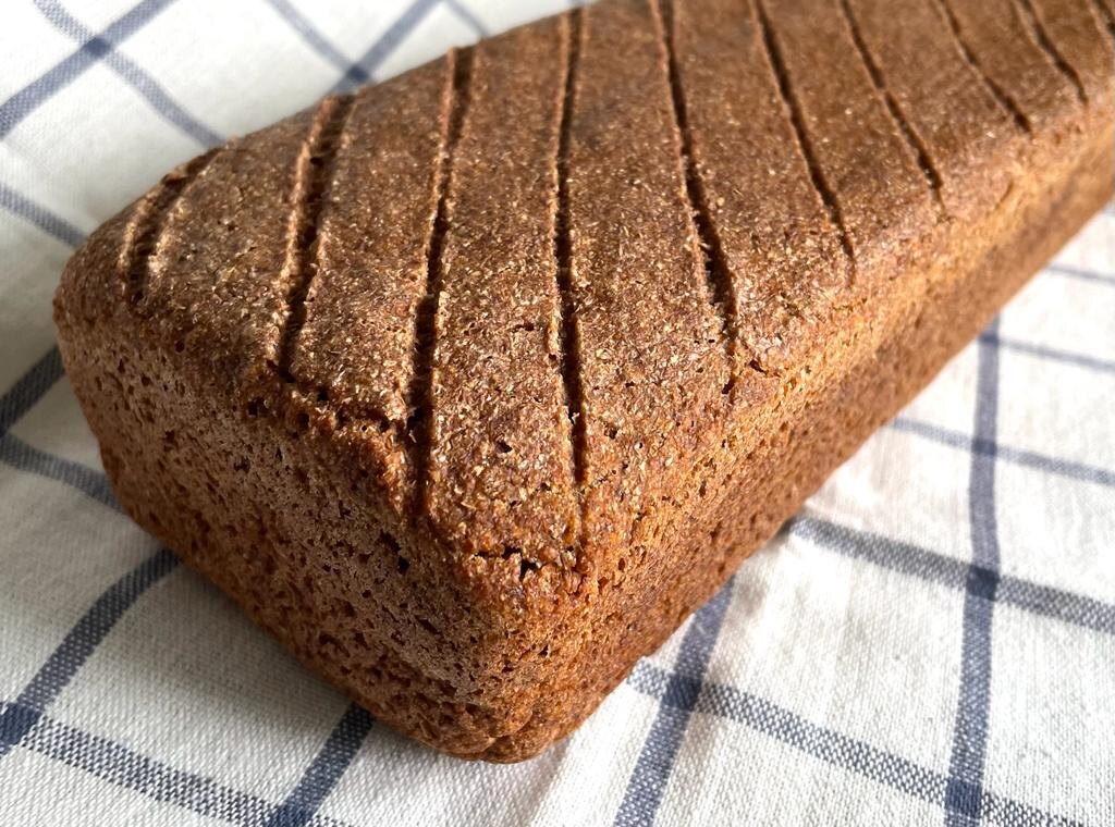 Хлеб моего приготовления. В составе рожь, вода и соль. 