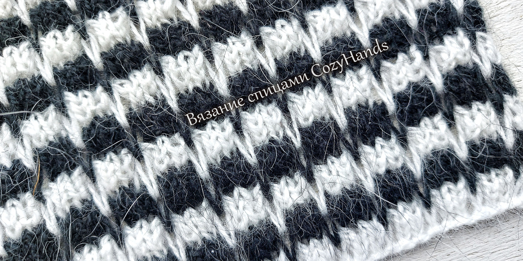 Стильный полосатый узор спицами ⭐ Для вязания свитера, летнего топа