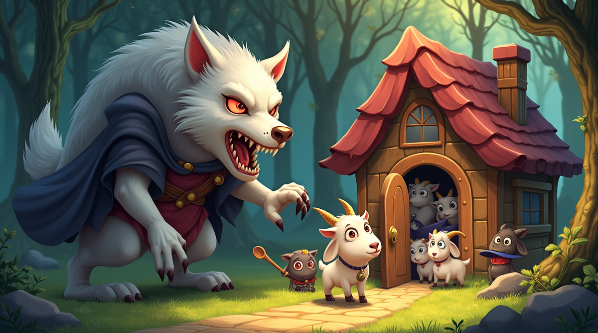 Но в лесу уже крался Волк — светло-серый красавчик в кожаной куртке и с взглядом антигероя.