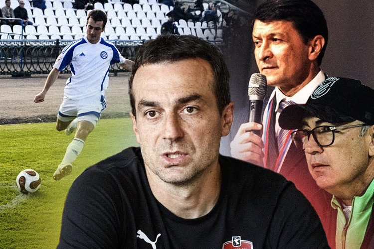    Бранимир Петрович (слева и в центре), Юрий Газзаев и Курбан Бердыев (справа).   
Фото: предоставлено собеседником, fckamaz.ru, «БИЗНЕС Online»