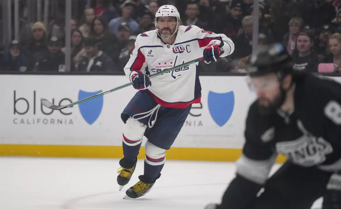 Александр Овечкин ни разу не бросил в створ ворот "Лос-Анджелеса". Фото: НХЛ