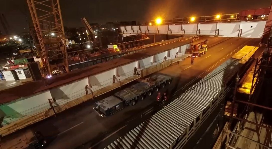 © «Нацпроектстрой» / npsgk.ru (Строительство Большого Смоленского моста, 2025 г.)