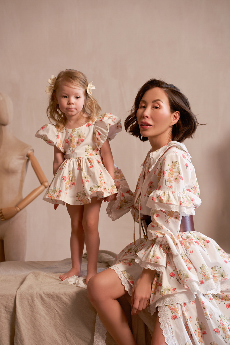 Стилист Гала Борзова с дочерью Иванкой в Dan Maralex