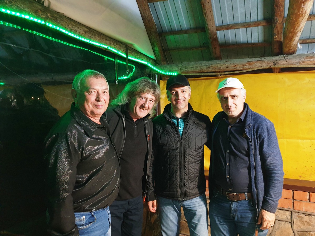 Владимир Гуров, Назир Байчоров, Ислам Хубиев и Давид Дасаниа в Домбае