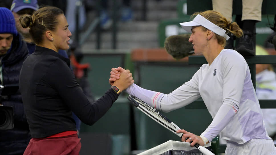 Людмила Самсонова и Арина Соболенко.📷Фото: Jayne Kamin-Oncea-Imagn Images / Reuters