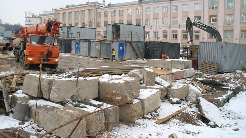 Строительство станции метро «Площадь Свободы».📷Фото: Роман Яровицын / Коммерсантъ