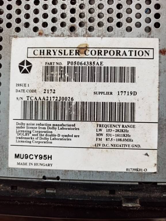 Разблокировка магнитол Додж