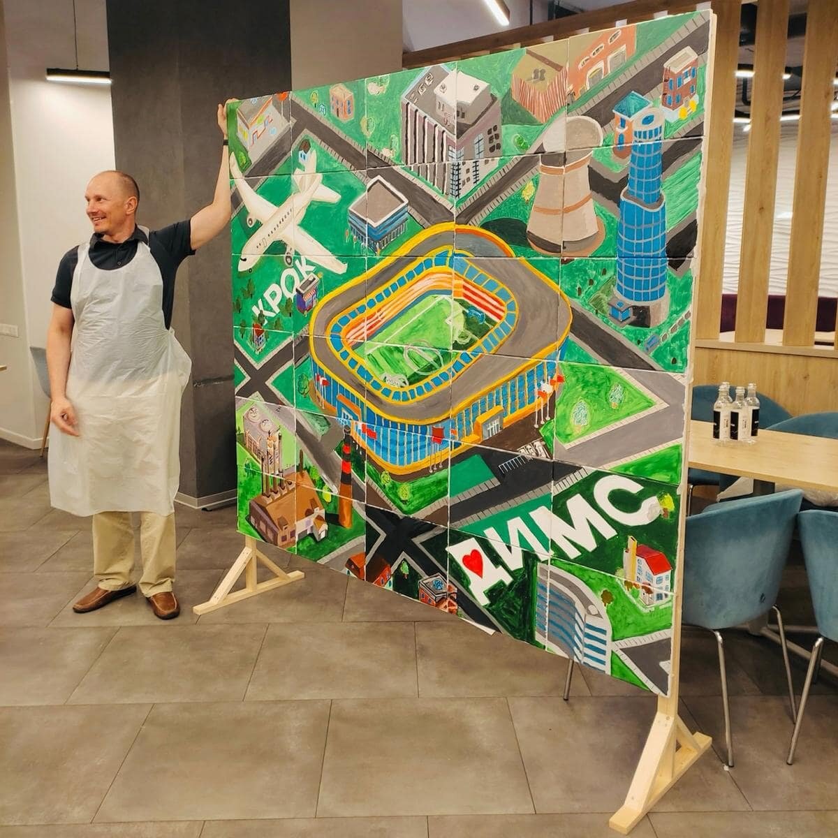 Тимбилдинг Общая картина в офисе компании КРОК от event-агентства Alexgrim