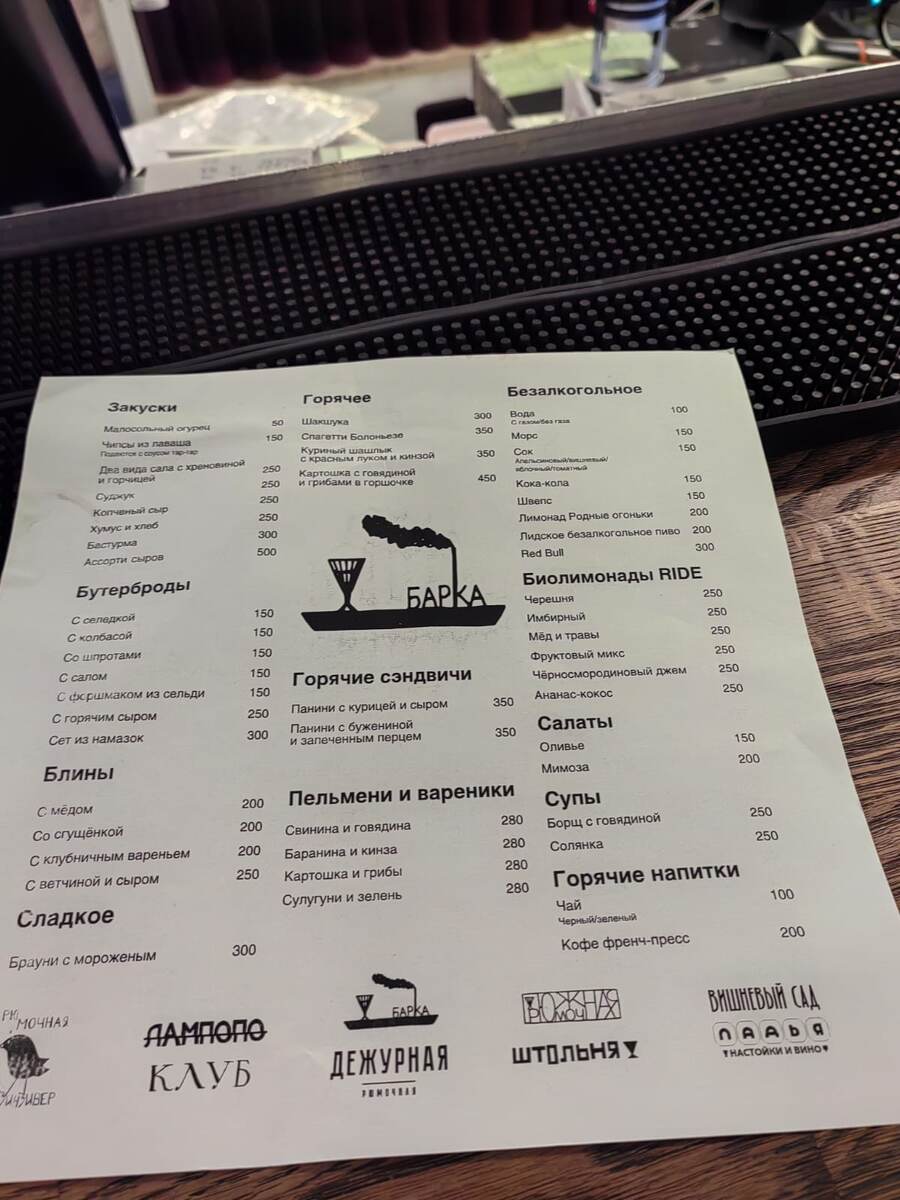 Рюмочная Барка