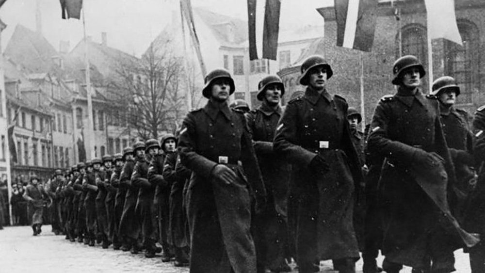Парад латышских легионеров 18 ноября 1943 года © CC BY-SA 3.0 / German Federal Archives