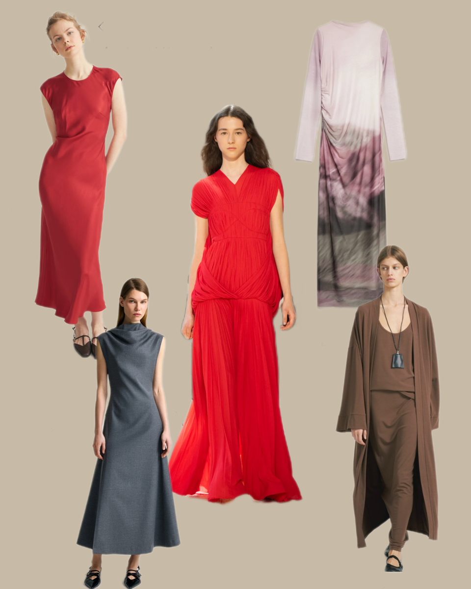 подборка вещей в статье от брендов Lime, Idol и Mango, коллаж составлен автором