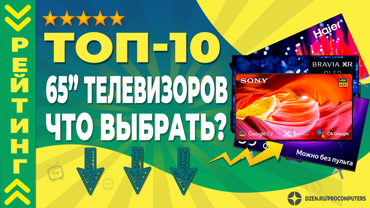 Рейтинг 65-дюймовых телевизоров
