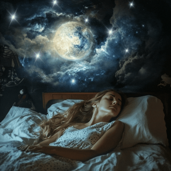Девушке снится сон. Анимированное изображение сгенерировано ИИ © «Известия»