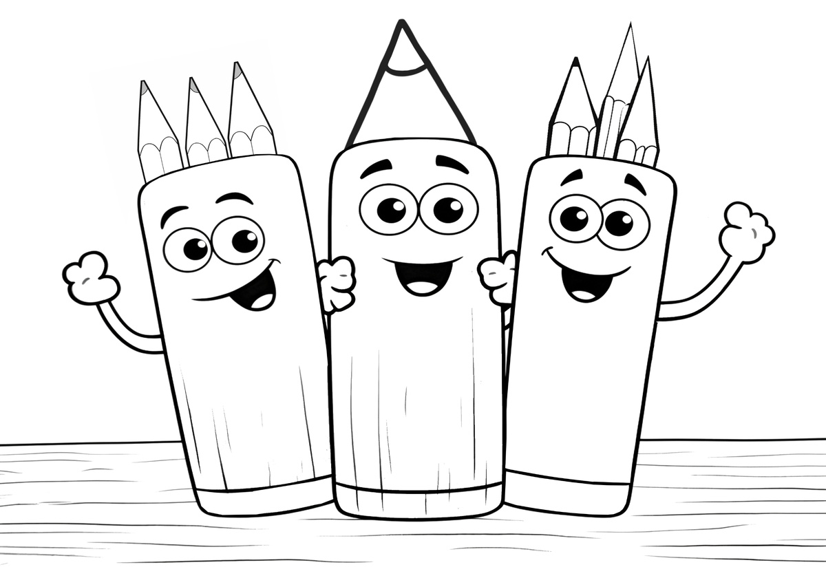 Разукрашка -карандаш