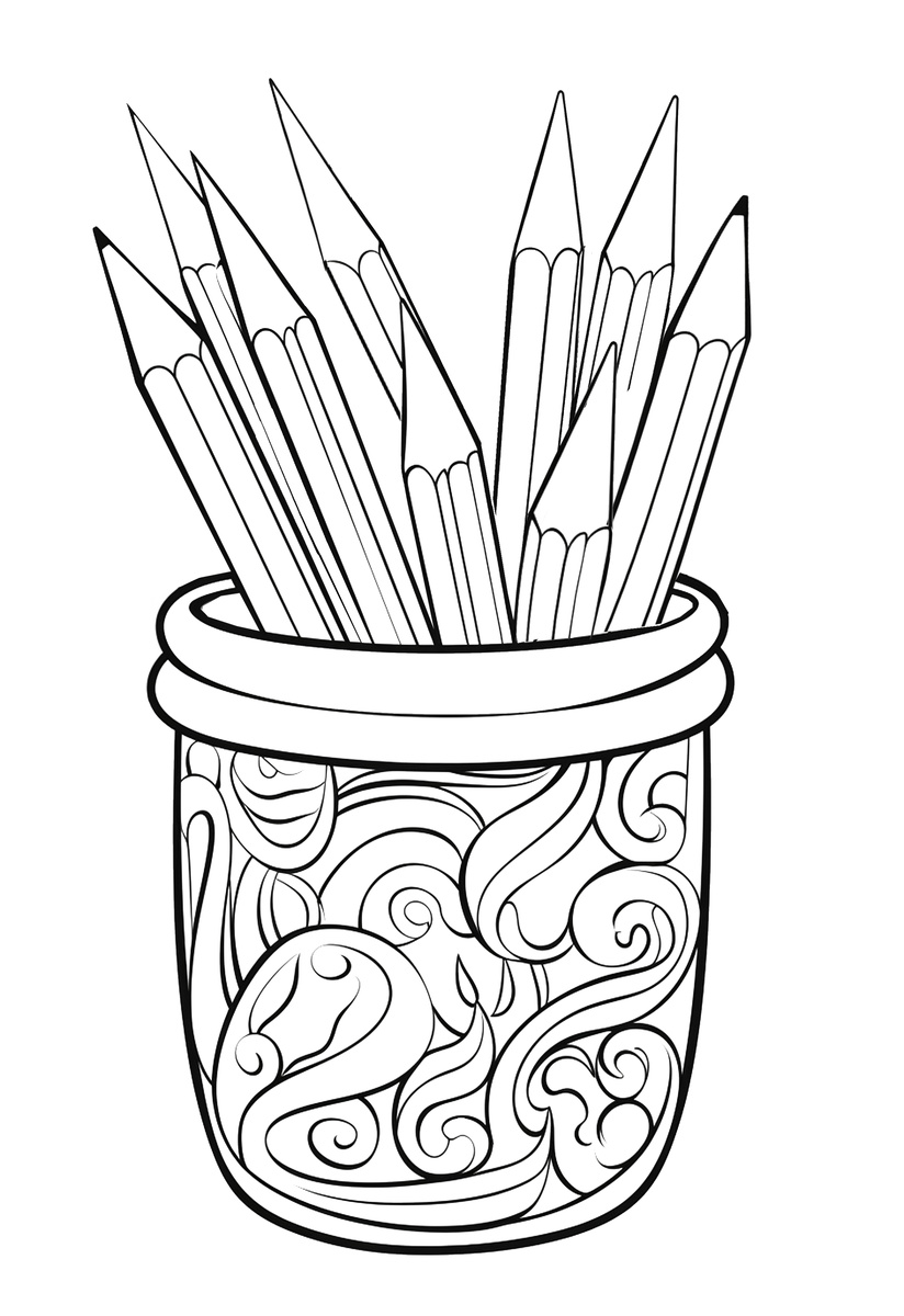 Разукрашка -карандаш