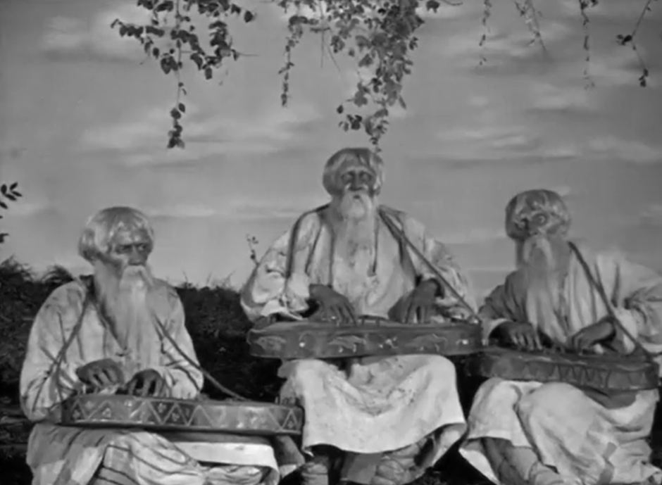 Гусляры. Стоп-кадр из к/ф «Василиса Прекрасная», 1939