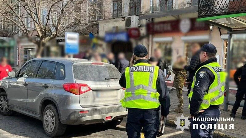     На месте убийства Демьяна Ганула  Нацполиция Украины