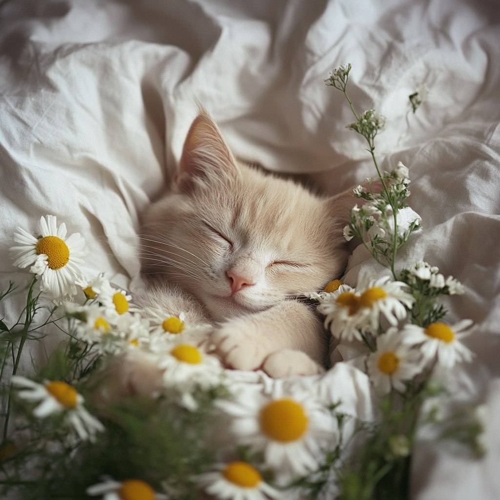 Спящий котик