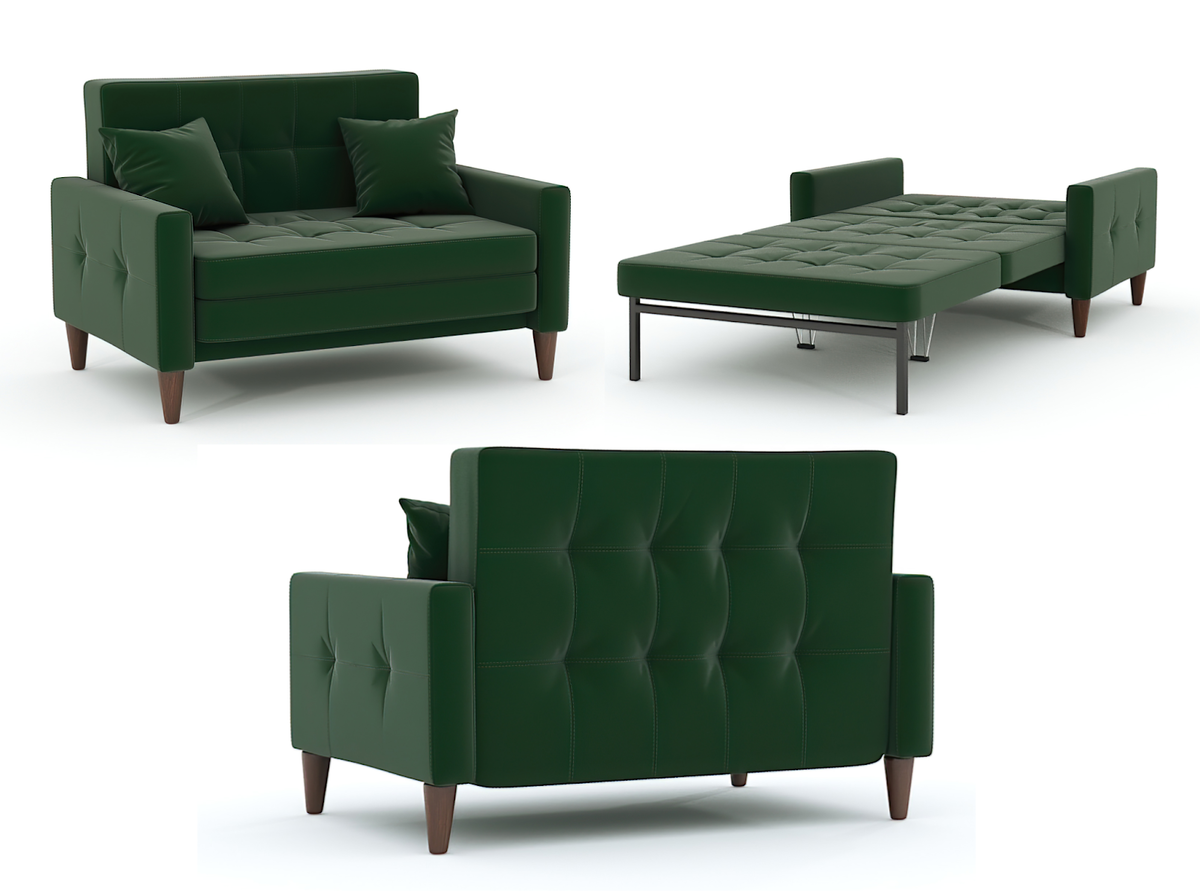 Диван Этро Люкс: ткань – велюр, механизм – сунгир, наполнитель – ППУ

