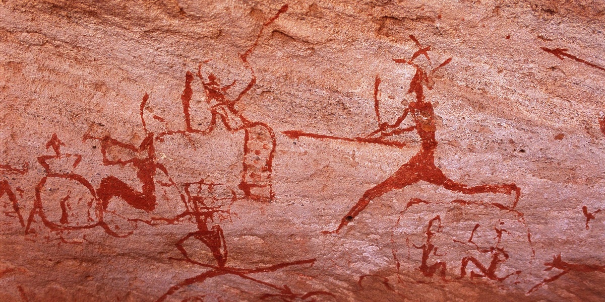 Наскальные рисунки в горах Тадрарт-Акакус, Ливия. Источник: Frans Lemmens/Getty Images