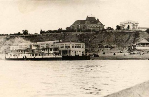    Камышин, 1950-е годы. Пристань-причал на Волге