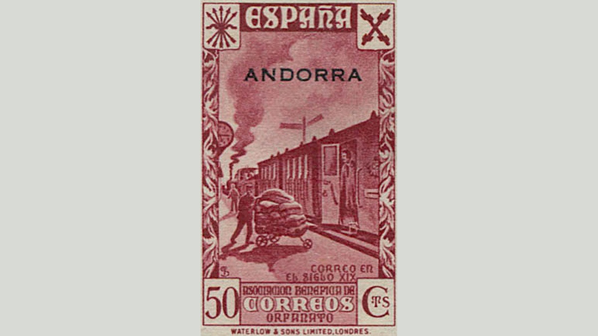 1. Андорра. Испанская администрация, 1938 год, № 938.4. Такой марки нет!