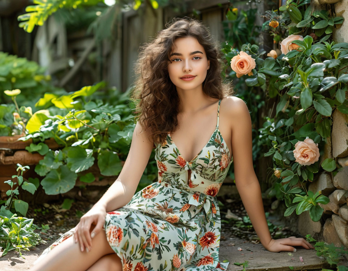 Отдых в саду по мнению ИИ