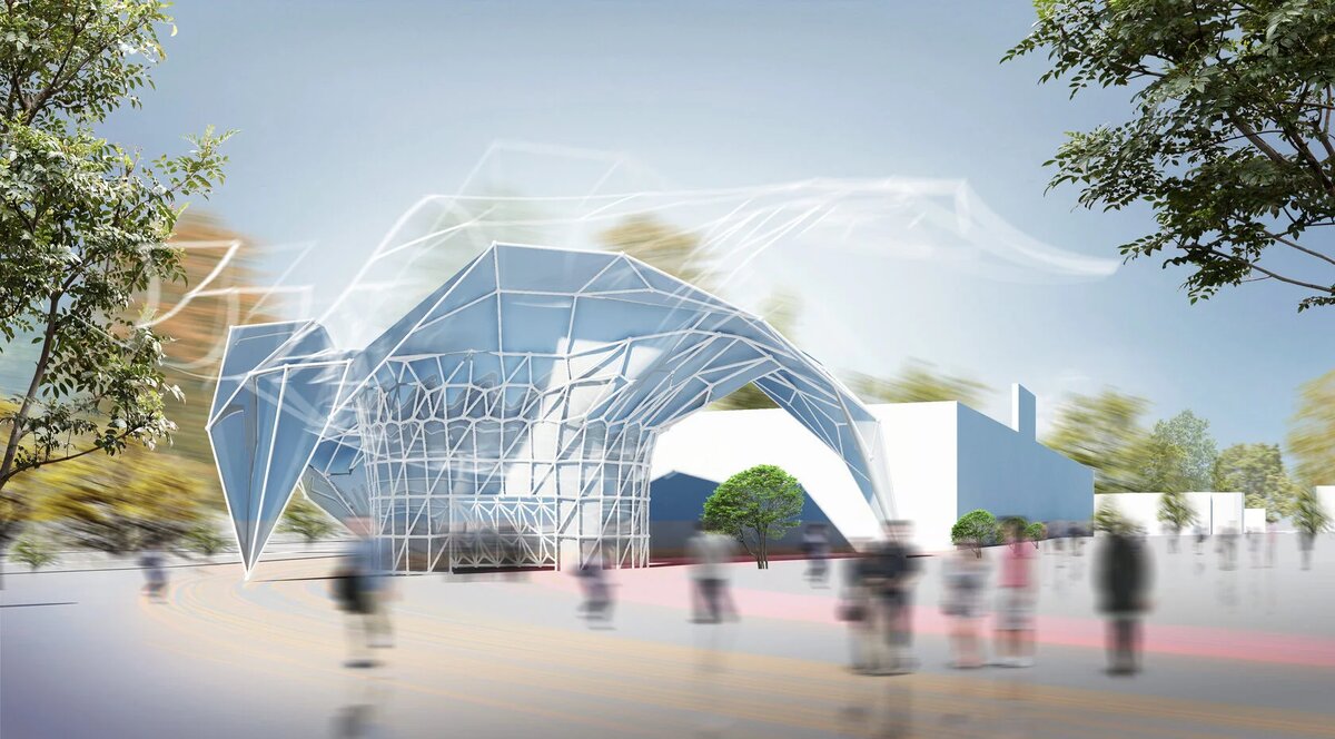 Адаптивный павильон. Предложение в рамках диссертации на соискание степени магистра архитектуры.