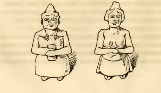 Половецкие балбалы из книги Роберта Кера Портера.