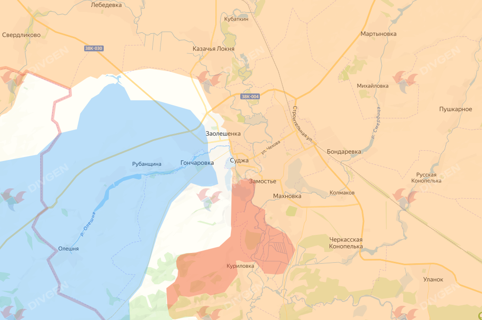 Скриншот карты https://divgen.ru/