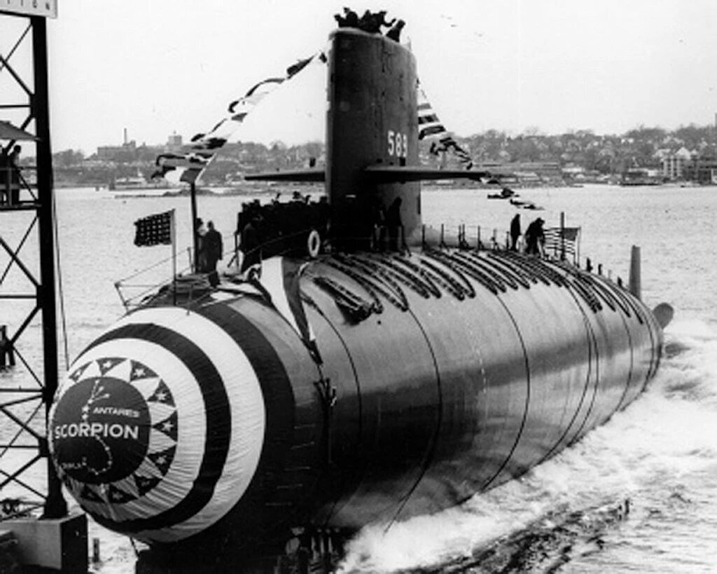 Спуск на воду USS Scorpion, SSN-589, 19 декабря 1959 года