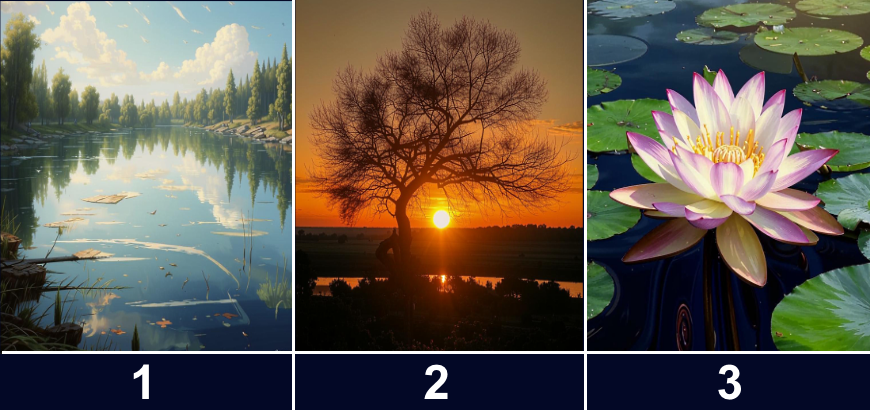 Выберите одно из трёх изображений