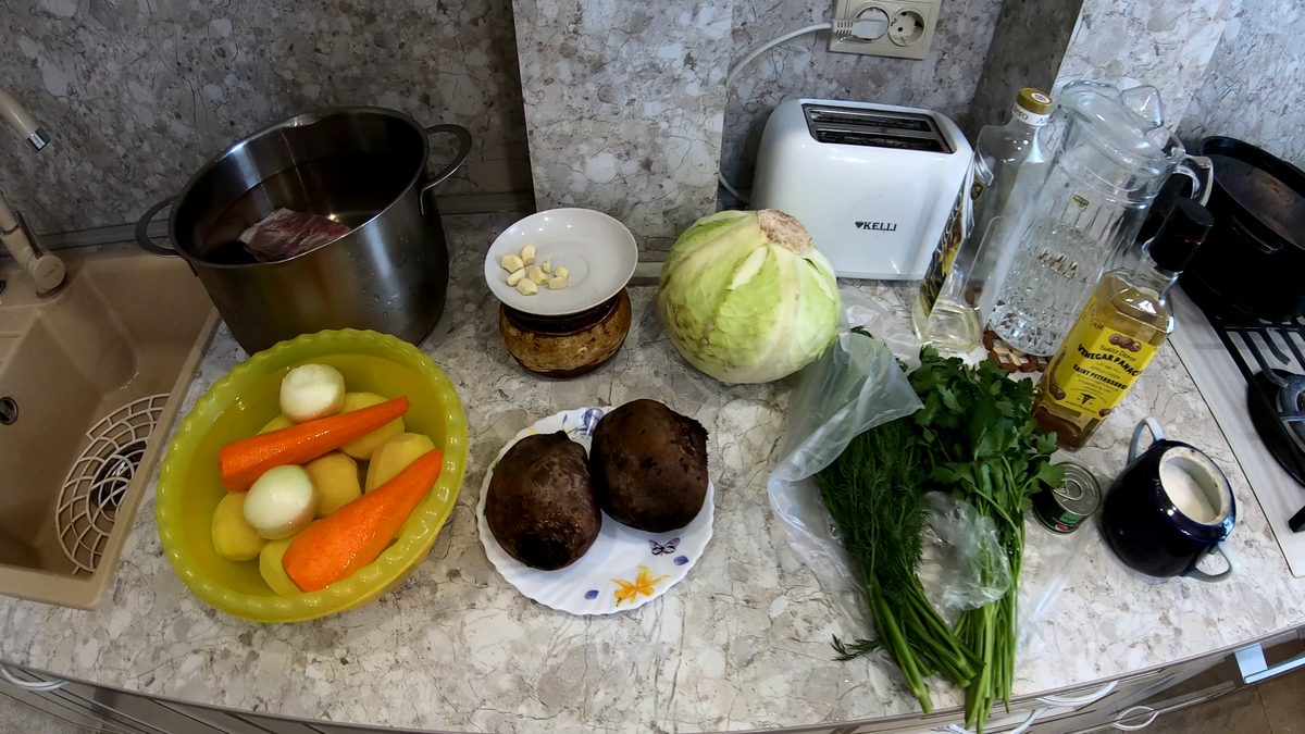 необходимые ингредиенты для классического борща