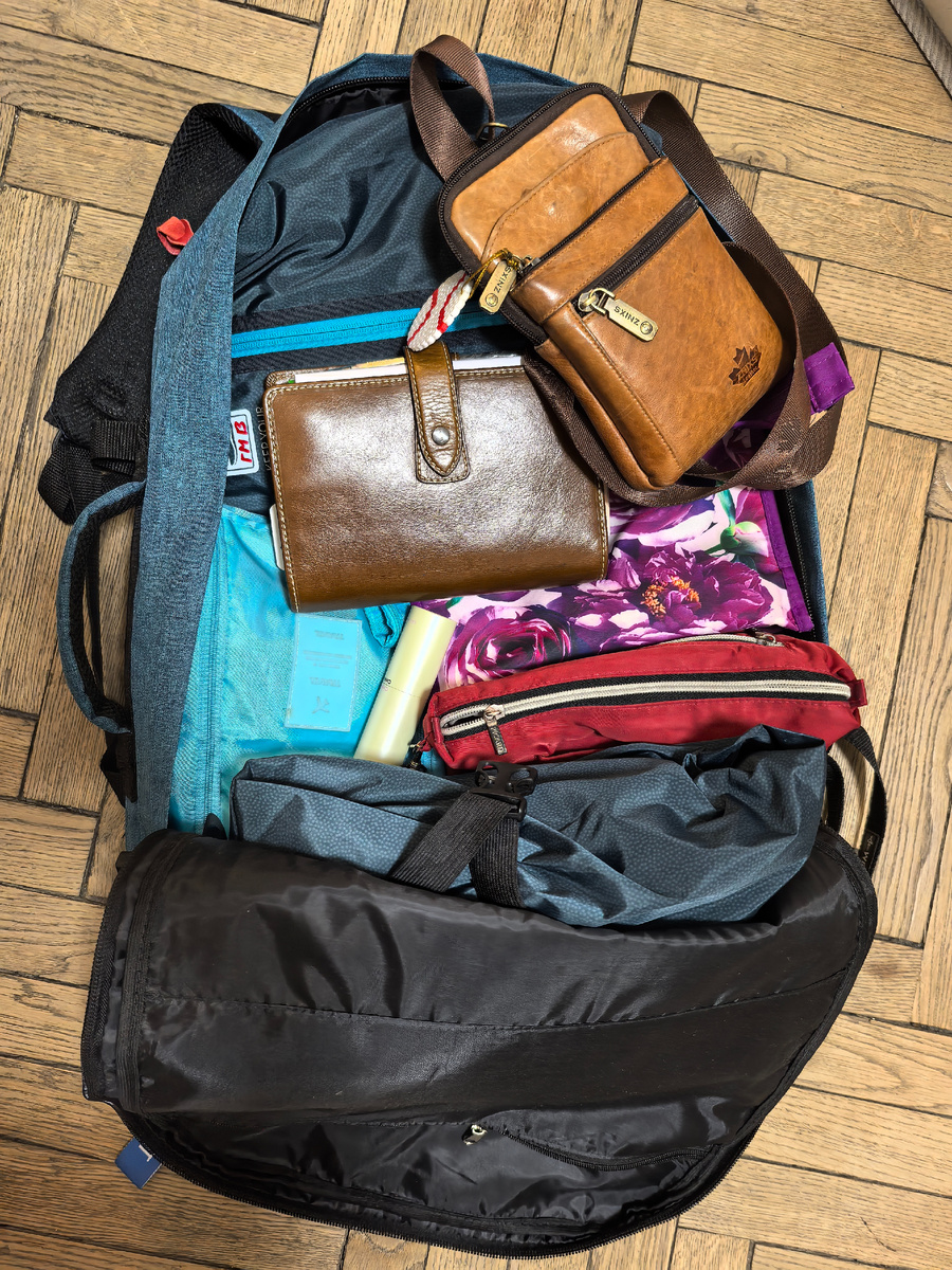 Рюкзак в разрезе