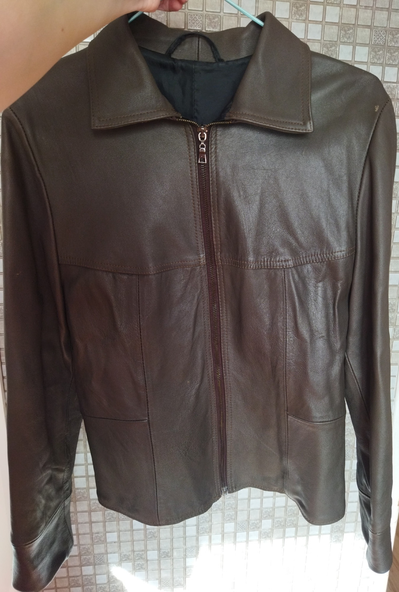 Куртка из кожи до покраски