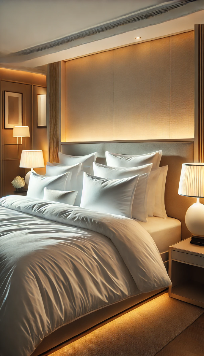 Пример: В отелях премиум-класса, таких как Hilton или Marriott, уделяют огромное внимание текстилю, потому что знают: белая постель = довольный гость и высокий рейтинг.