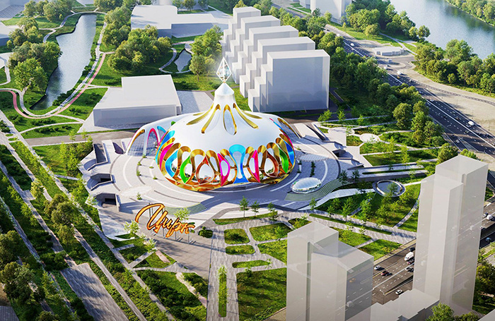    Проект цирка архитектурного бюро Apex.mos.ru