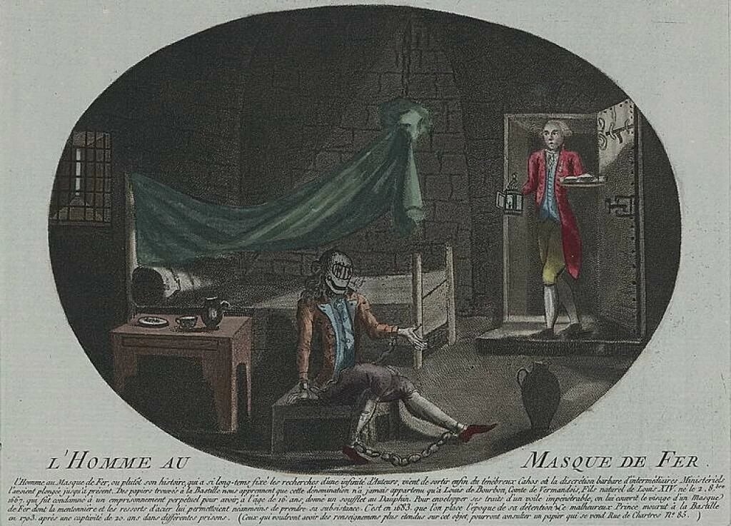 Человек в железной маске. Гравюра 1789 года. Автор неизвестен