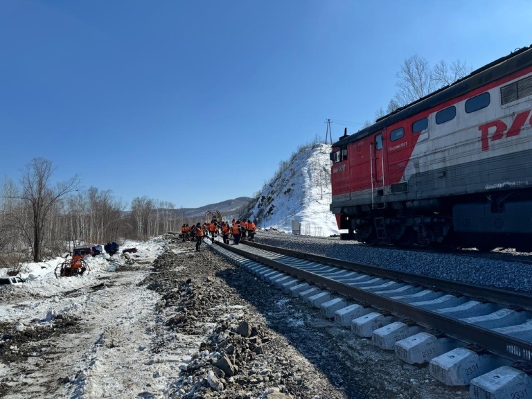 © АО «Бамстроймеханизация» / oaobsm.ru (Работы на перегоне Хокайти – Кенада)