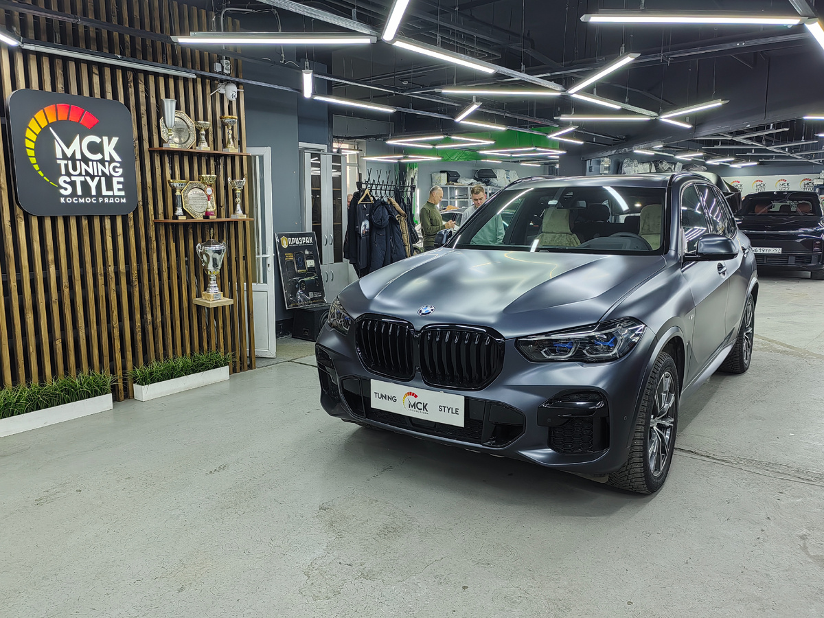 Bmw x5 g05 чёрный матовый красавчик