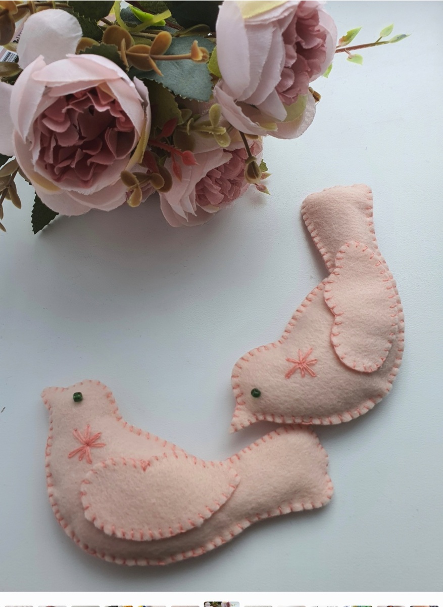 Вот такие птички из фетра