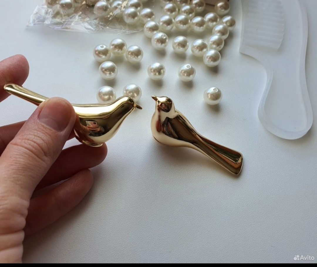 Мебельные ручки в виде птичек