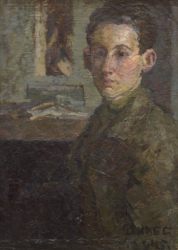 «Автопортрет» (1945). Автор: Юрий Динес.